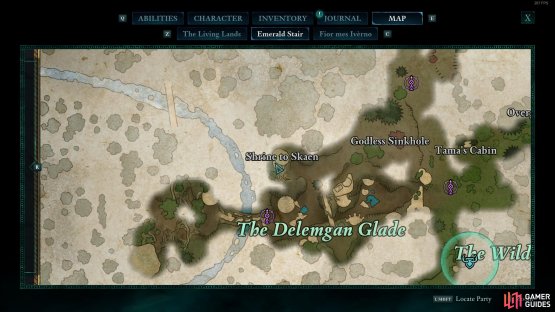 Use this map to find the totem core.