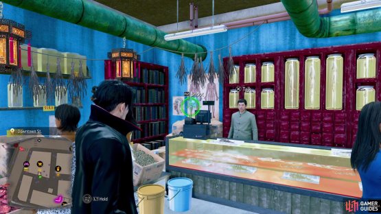 It&rsquo;s inside the medicine shop, on the poster behind the clerk.