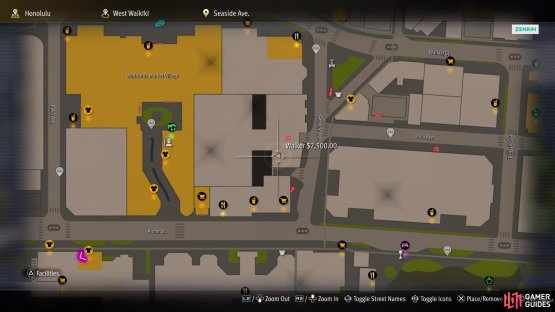 For the third ball, look for Seaside Avenue on the map.