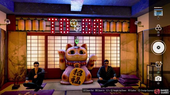 Once there, head inside and snap a photo of the lucky cat statue.