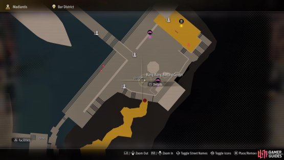 There is the Batting Center minigame in the Bar District.