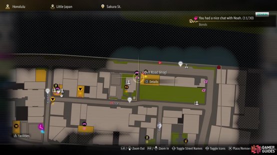 The location of the Shogi minigame on the map.