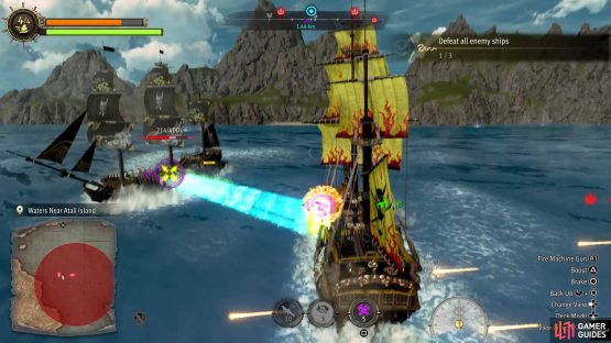 As you progress the game, you&rsquo;ll be able to get better weapons for your ship.