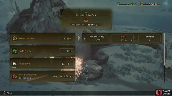 You&rsquo;ll get your first Giant Crown during the story, when you hunt the Alpha Doshaguma.