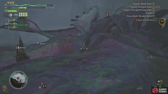 Uth Duna&rsquo;s size can be a nuisance in various ways, not the least of which is it can just be hard to see your hunter in melee combat, especially when the beast has its shroud up.