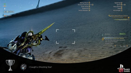 Along with the &ldquo;I Caught a Shooting Star!&rdquo; trophy/achievement.
