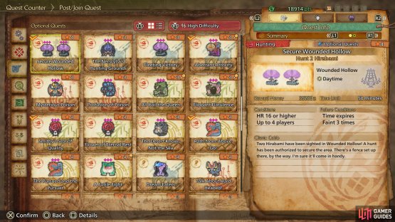 Accept the Optional Quest from Alma to begin.