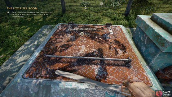although at a glance it doesn&rsquo;t look like much - just a bunker door that&rsquo;s poorly fenced-in.
