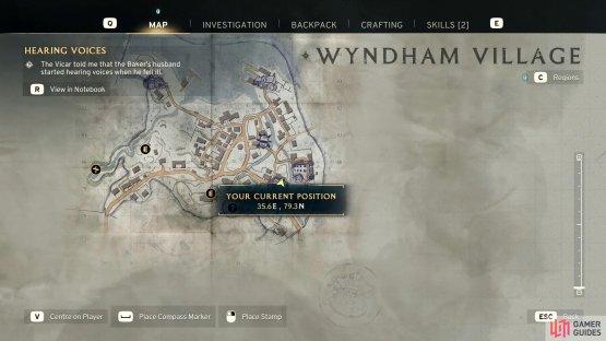 The Bakery Bedroom Key is located at the Garage at these coordinates.