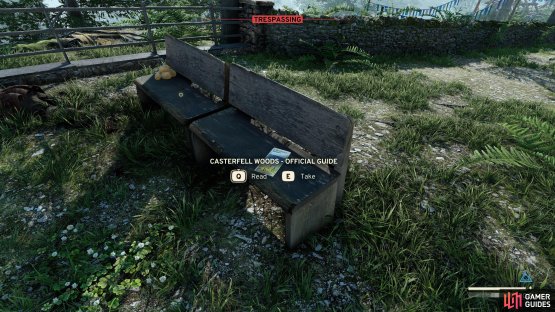 You&rsquo;ll find it on the bench overlooking the area. Make sure you dig up the Lunchbox nearby!