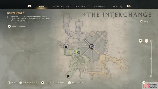 The Medical section of the Interchange can be found to the west of the map via Data Store Charlie.
