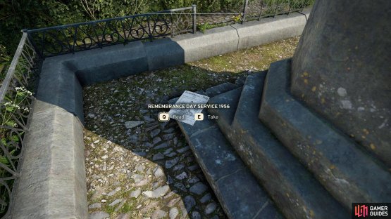 Behind it is where you&rsquo;ll find the pamphlet.