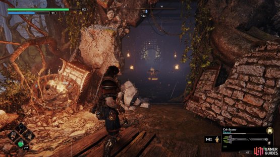 And use the Light Rune against the wall to find the Sealed Dungeons.