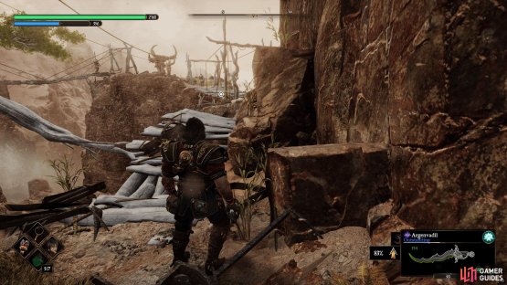 Go right across the bridges.