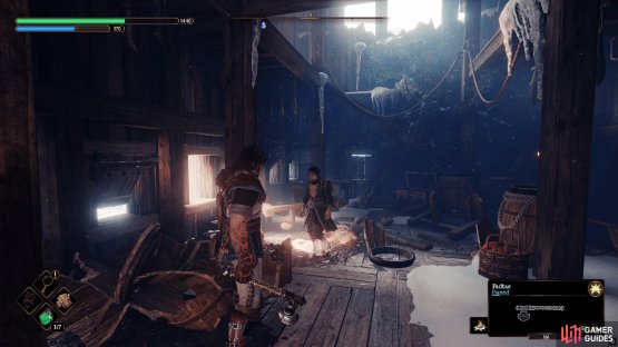 The Dye will be in the chest at the back of the room.