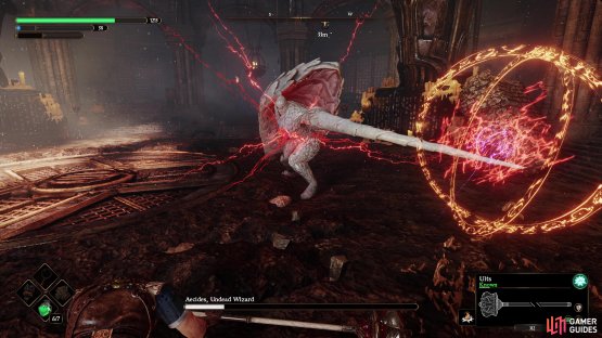 Aecides can shoot out multiple traveling energy circles.