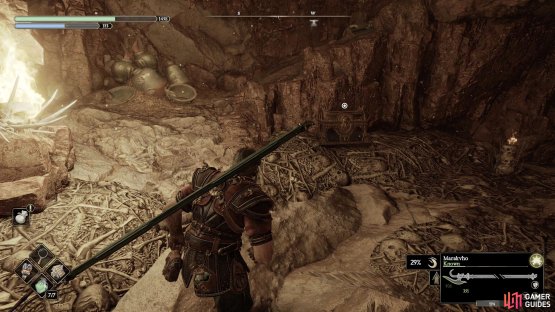 After falling down the hole, go through the Light Rune area to find this Forge Criptex.