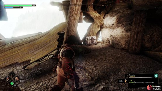 Then drop to the bottom near the Forger&rsquo;s Totem to find this Forge Criptex.
