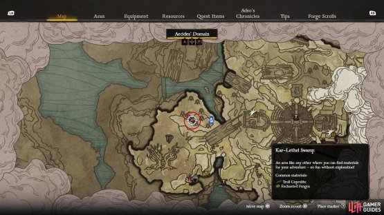 Go to the west of Angel&rsquo;s Cliff in the Kar-Lethel Swamp and to the Vexer village in the northeast.