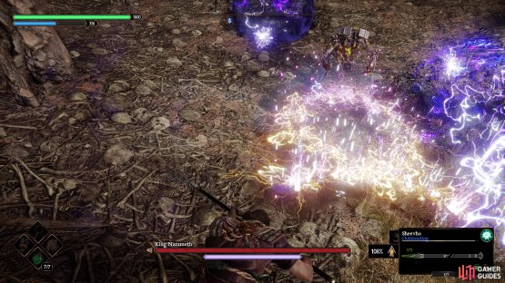 The Lightning Pulse will snake towards you.