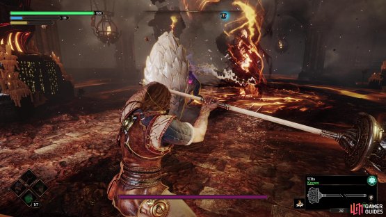 You must strike Aecides once here to prevent him from breaking out.