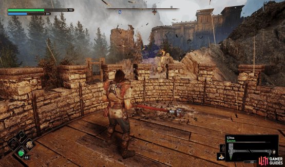 Travel to the Queen&rsquo;s Watch Anvil, follow the path northeast, and go into the encampment. Go up the slope near the entrance and take the ladders to the top of the tower.