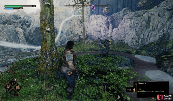 The Templar is located in the northeast of the Kar-Lethel Swamp.