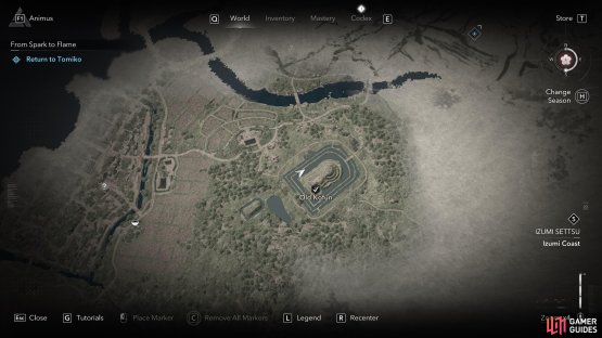 Old Kofun Legendary Chest location