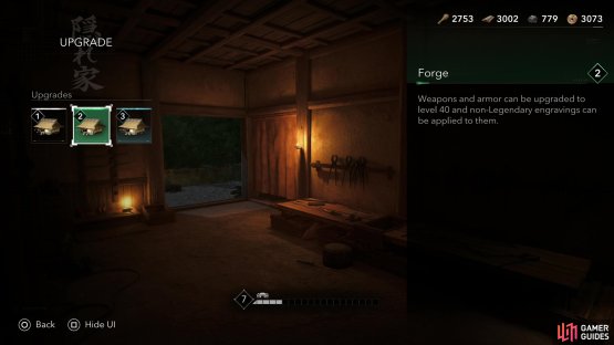 Building a Forge will allow you to upgrade gear, and upgrading it to Lv2 will allow you to start finding Engravings.