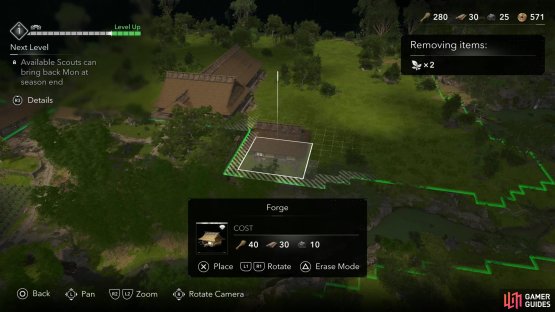 After you rescue Heiji, return to the Hideout and build a Forge,