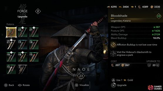 The primary function of a blacksmith is to keep your gear upgraded.