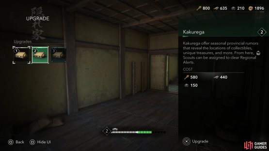 Once built, structures can be upgraded to unlock more effects,