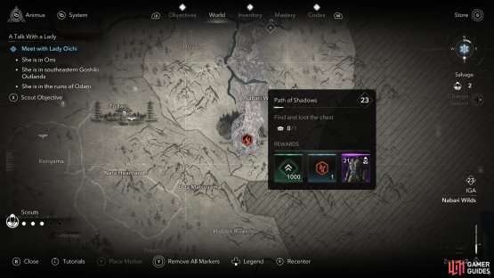 The Path of Shadows is in Iga.