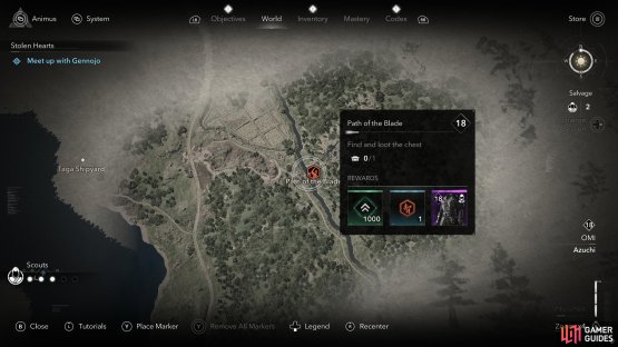 Visit Azuchi for the Path of the Blade.