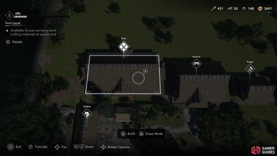 You&rsquo;ll need to build and upgrade the Dojo to manage your allies.