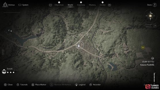 Head west of the Hideout