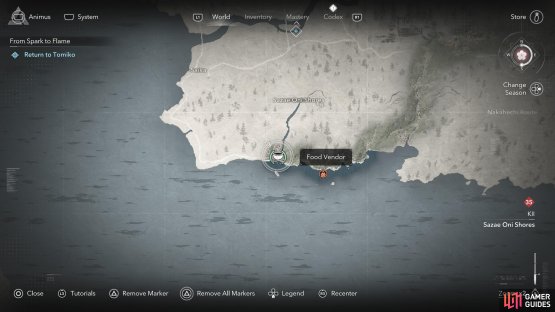 The Kai Awabi item is also in the Kii Region, towards the western end.