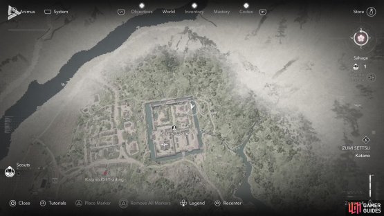 The first Daisho is found in the northeastern corner of the castle grounds.