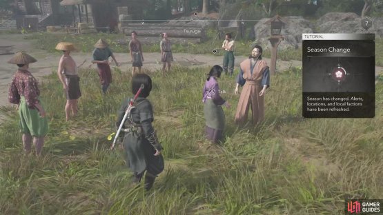 Look for this gathering of people in the town of Tsuruga.