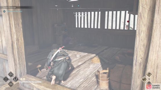 Simply go inside the one building to find her for her second quest.
