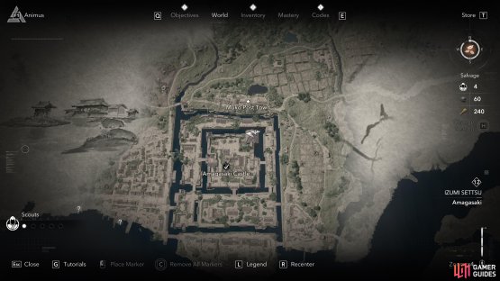 Amagasaki Castle Legendary Chest location