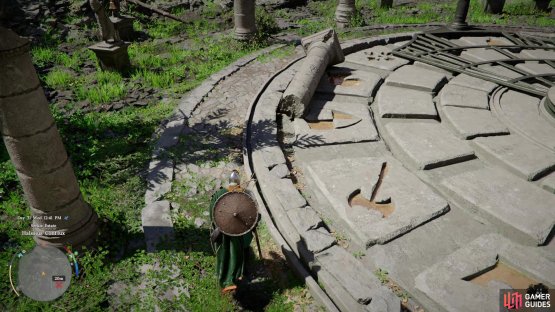 and as you walk on the dial it&rsquo;ll start to spin and symbols will appear on the outer ring!