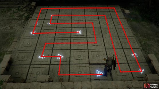The solution to the third puzzle.