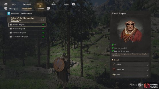 or complete side quests to obtain Medium Bags, which will unlock three new inventory slots.