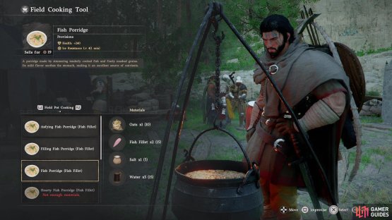 You want to cook the plain Fish Porridge - don&rsquo;t improvise, and don&rsquo;t cook any of the more potent recipes!