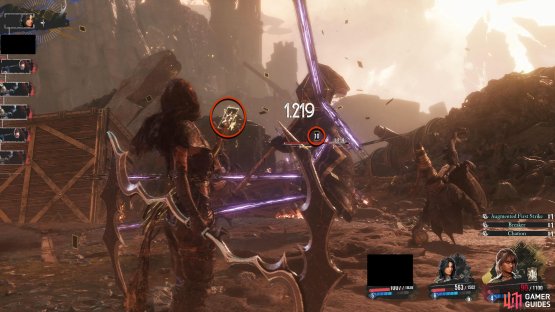 The Foretell indicator will appear above the enemies&rsquo; health bar. You can also see that the card she uses for this has a Sun Icon on it.
