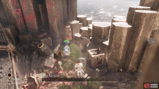 The second Lost Gestral can be found on the path east of Stone Wave Cliffs.