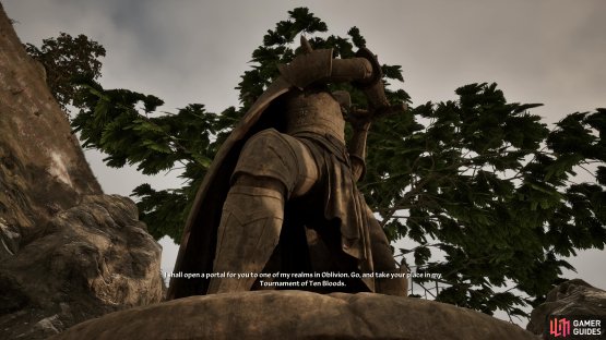 Give Boethia a Daedra Heart to prove your worth,