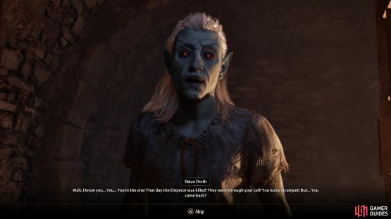Once past the guards, get some long-delayed revenge on Valent Dreth, who is just as miserable as ever.