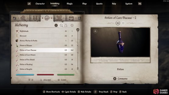A potion can get it done too.
